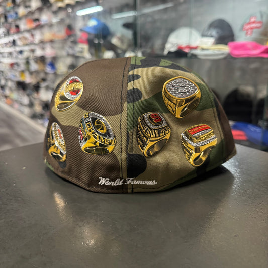 Supreme Rings Box Logo Fitted (Camo)