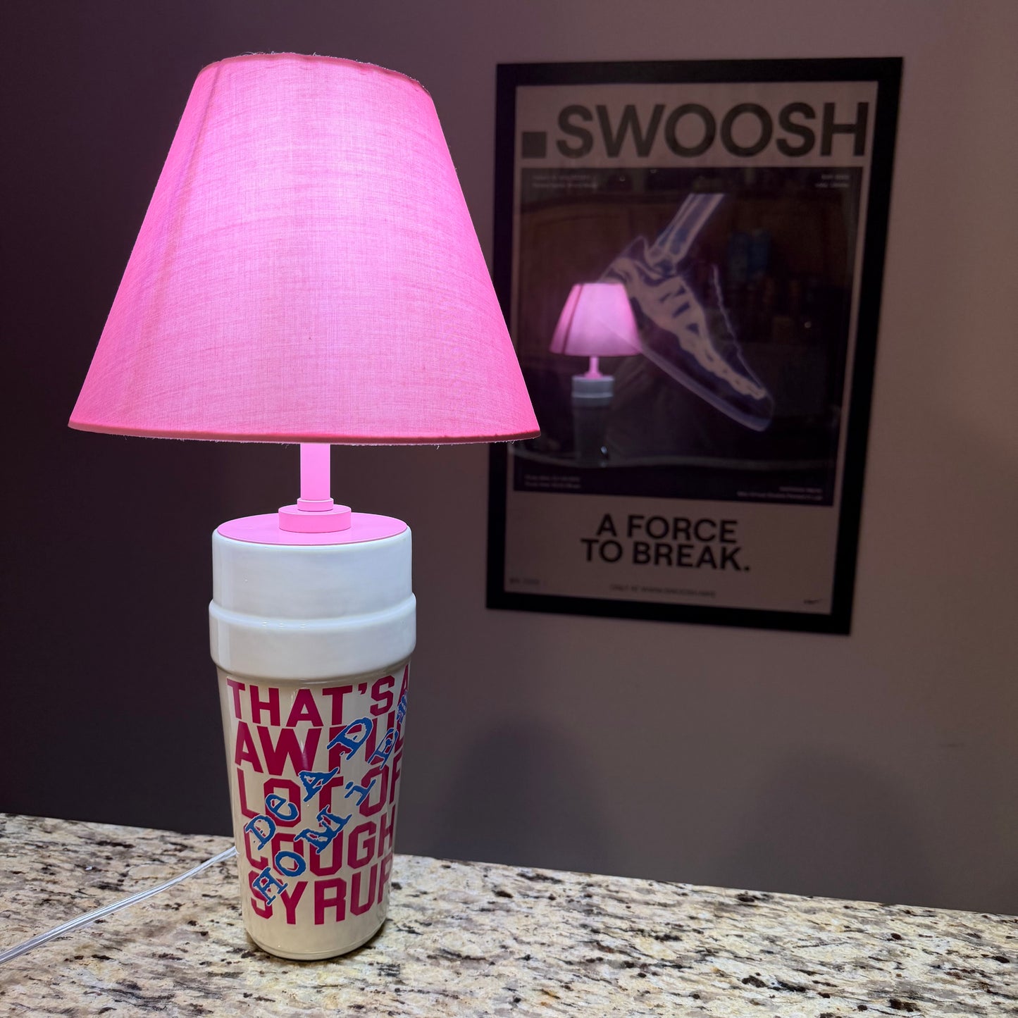 Thats a Awful Lot of Cough Syrup Lamp