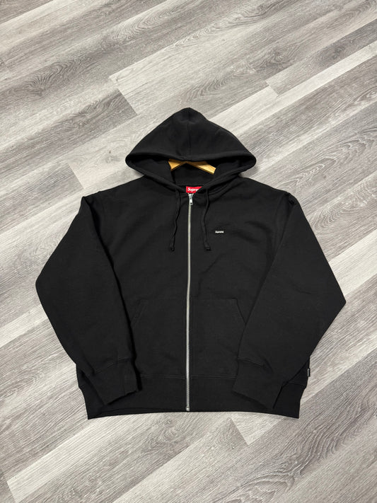 Supreme Small Box Logo Zip Up Hoodie (Black)