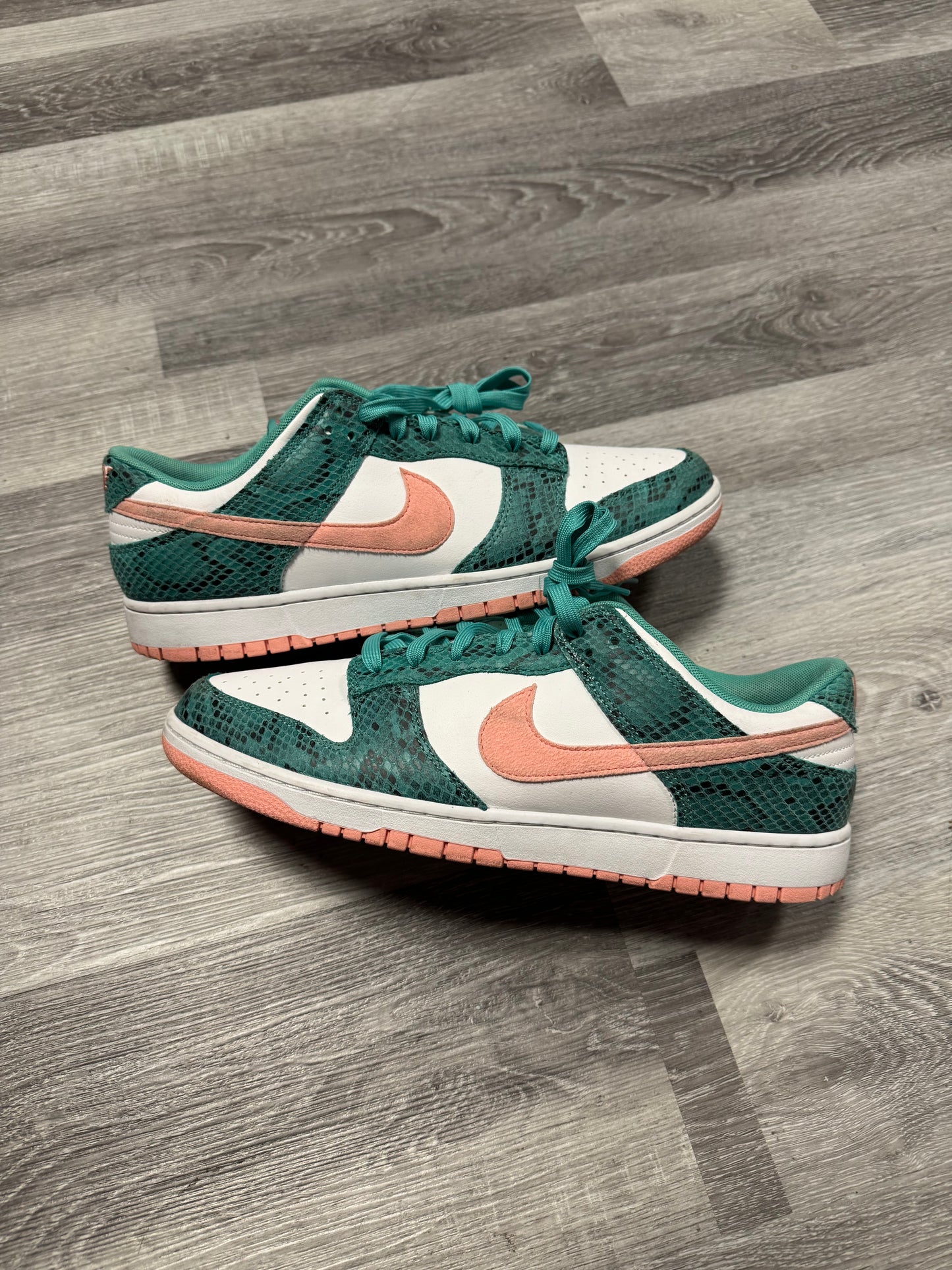 Dunk Low Snakeskin Washed Teal / Preowned