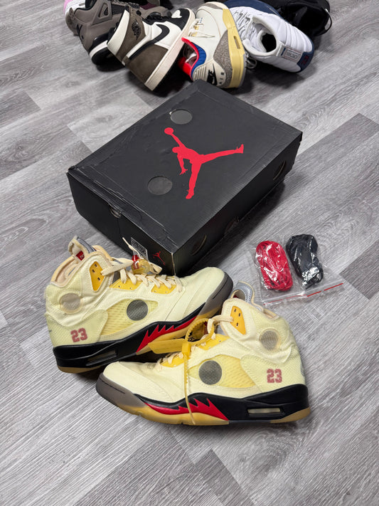 Jordan 5 "Off-White" Sail / Preowned