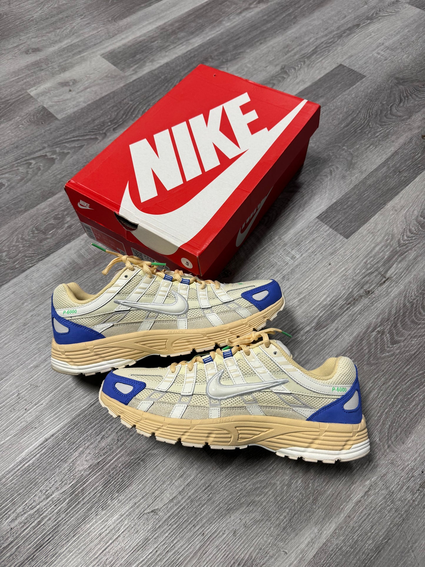 Nike P-6000 Coconut Milk Medium Blue / Preowned