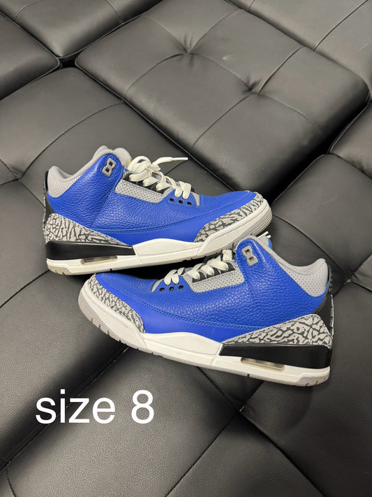 Jordan 3 Varsity Royal / Preowned