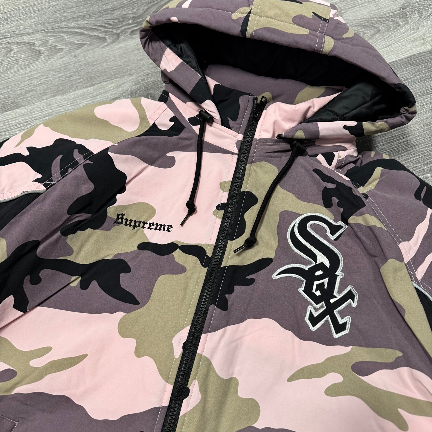 Supreme Chicago White Sox Stadium Jacket (Pink Camo)