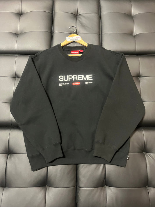 Supreme Established Crewneck (Black)