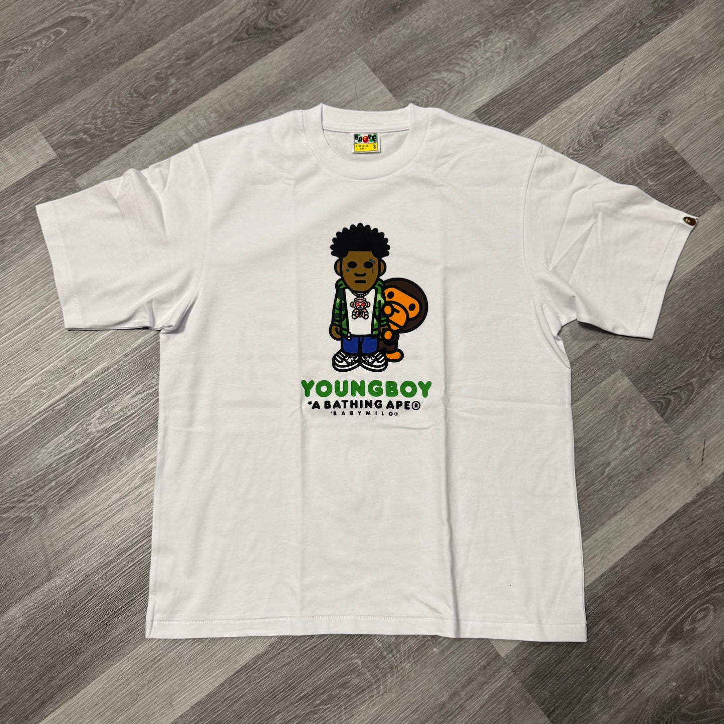 Bape NBA Youngboy Baby Milo Tee (White)