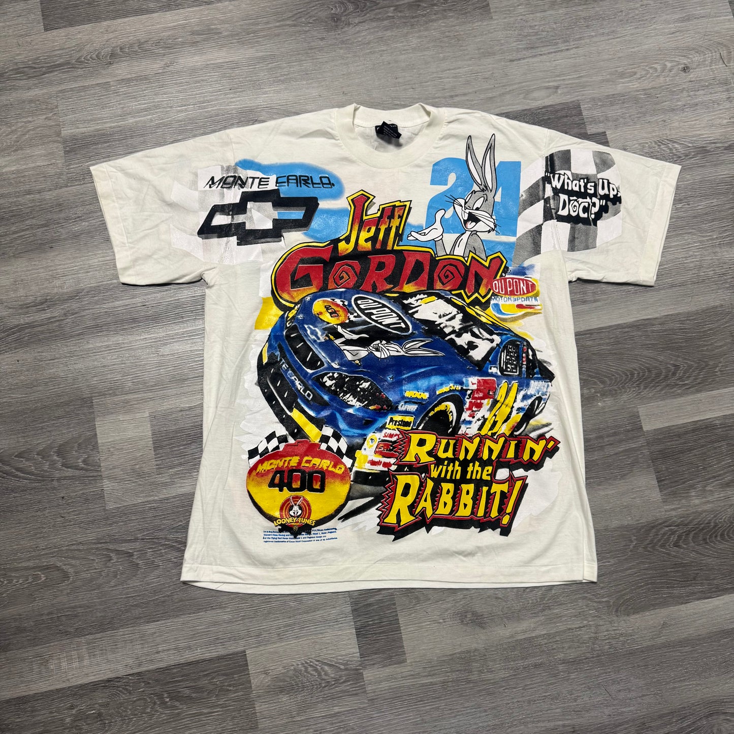 Nascar Jeff Gordon x Bugs Bunny Graphic Tee