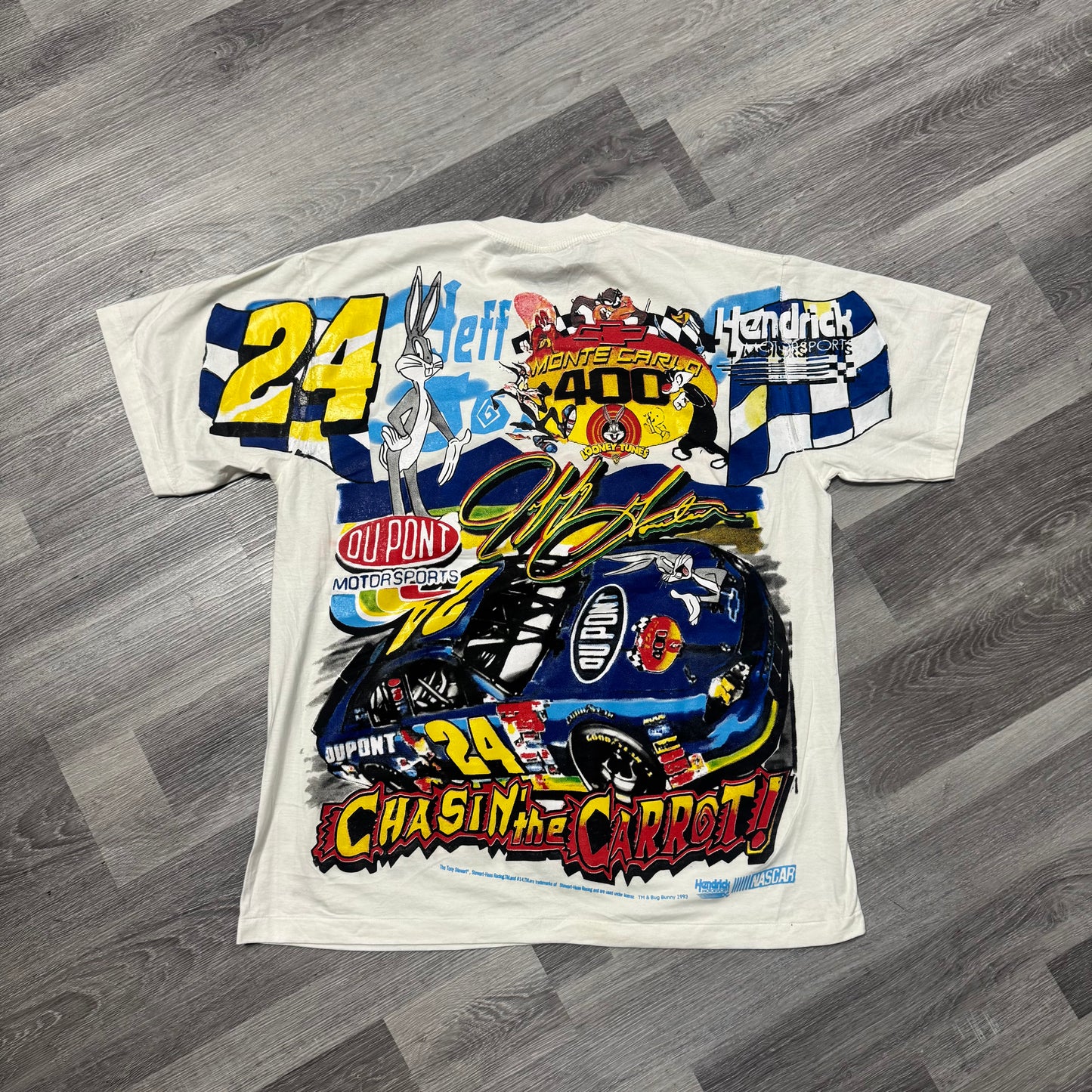 Nascar Jeff Gordon x Bugs Bunny Graphic Tee