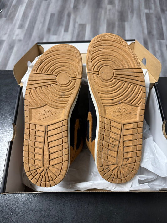 Jordan 1 Mid Black Flax / Preowned