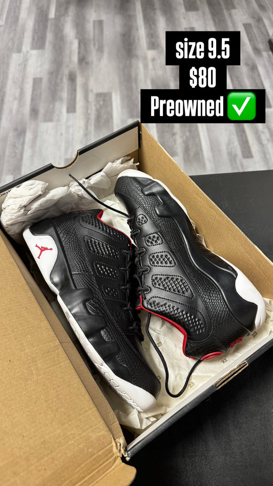Jordan 9 Low Bred / Preowned