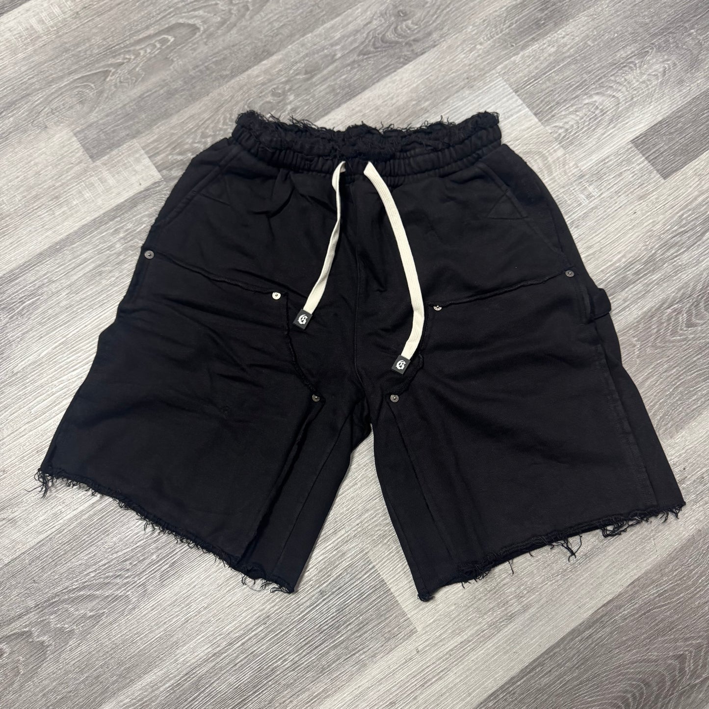 Godspeed Distressed Carpenter Shorts (Black)