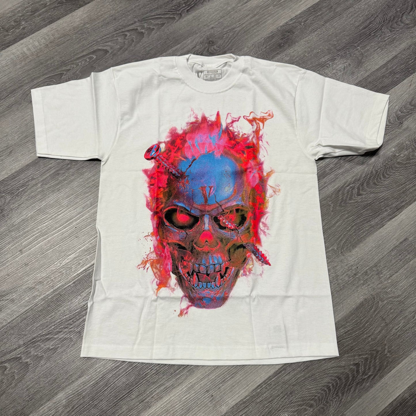 Vlone Screwhead Skull Tee (White)