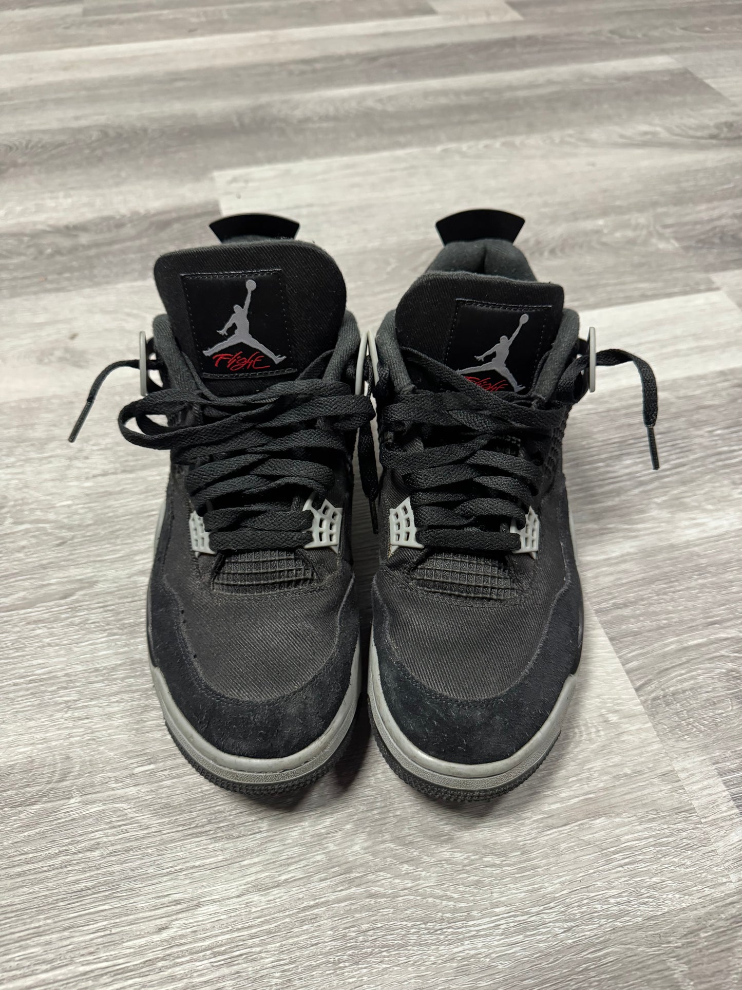 Jordan 4 Black Canvas / Preowned