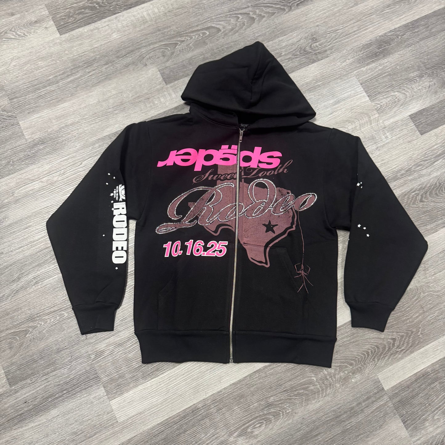 Sp5der Rodeo Texas Zip Up Hoodie
