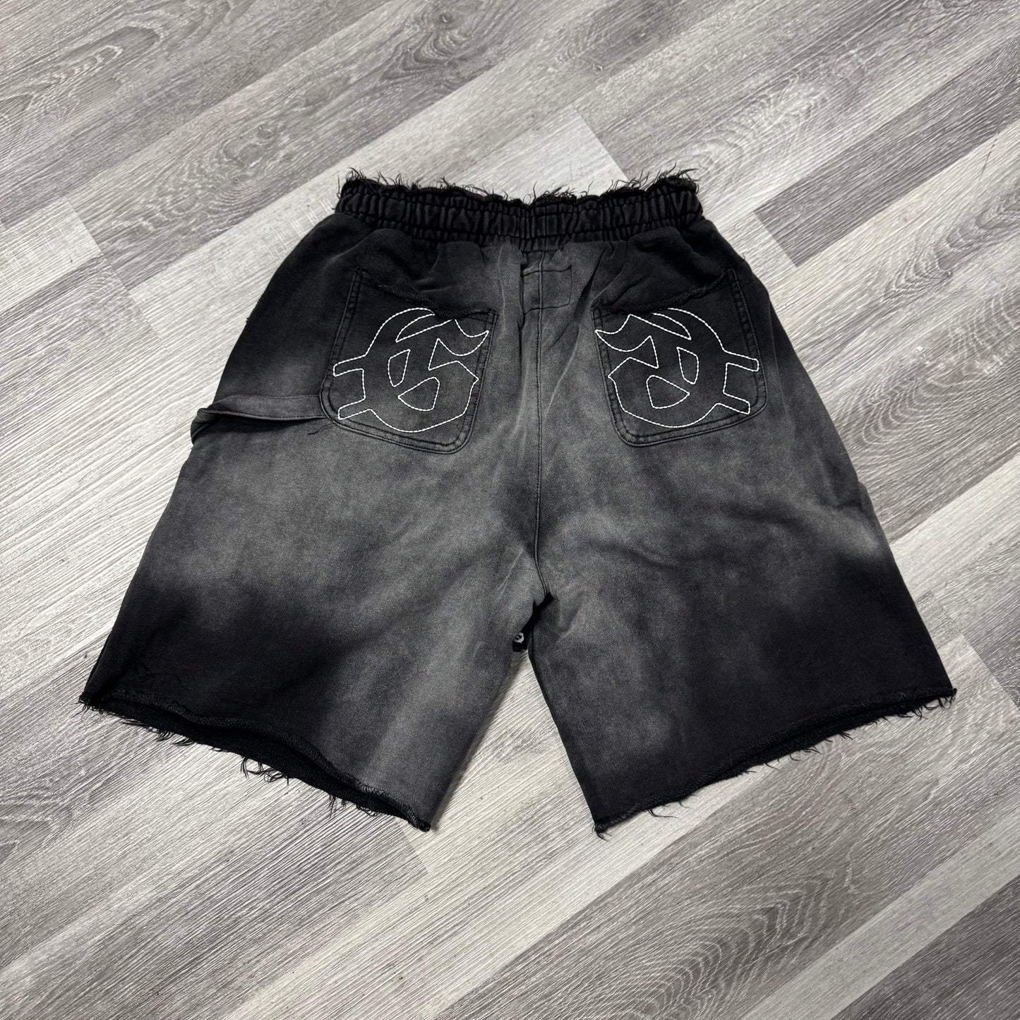 Godspeed Distressed Carpenter Shorts (Black Wash)