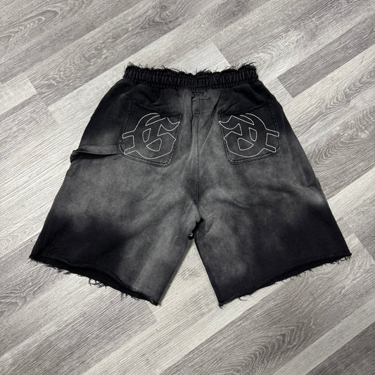 Godspeed Distressed Carpenter Shorts (Black Wash)
