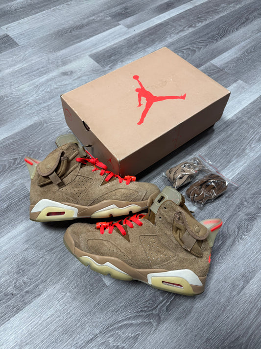 Jordan 6 Travis Scott British Khaki / Preowned