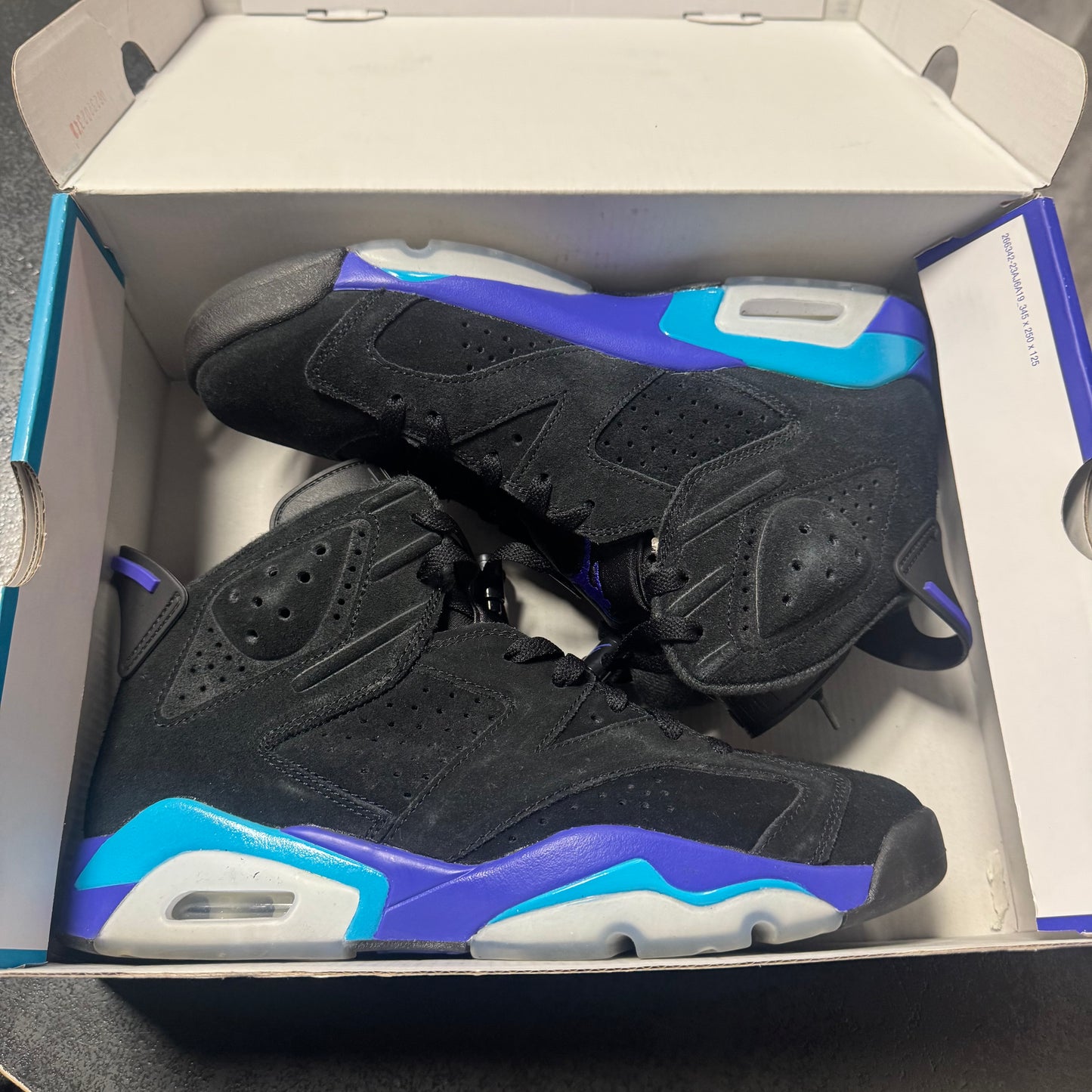 Jordan 6 Aqua / Preowned