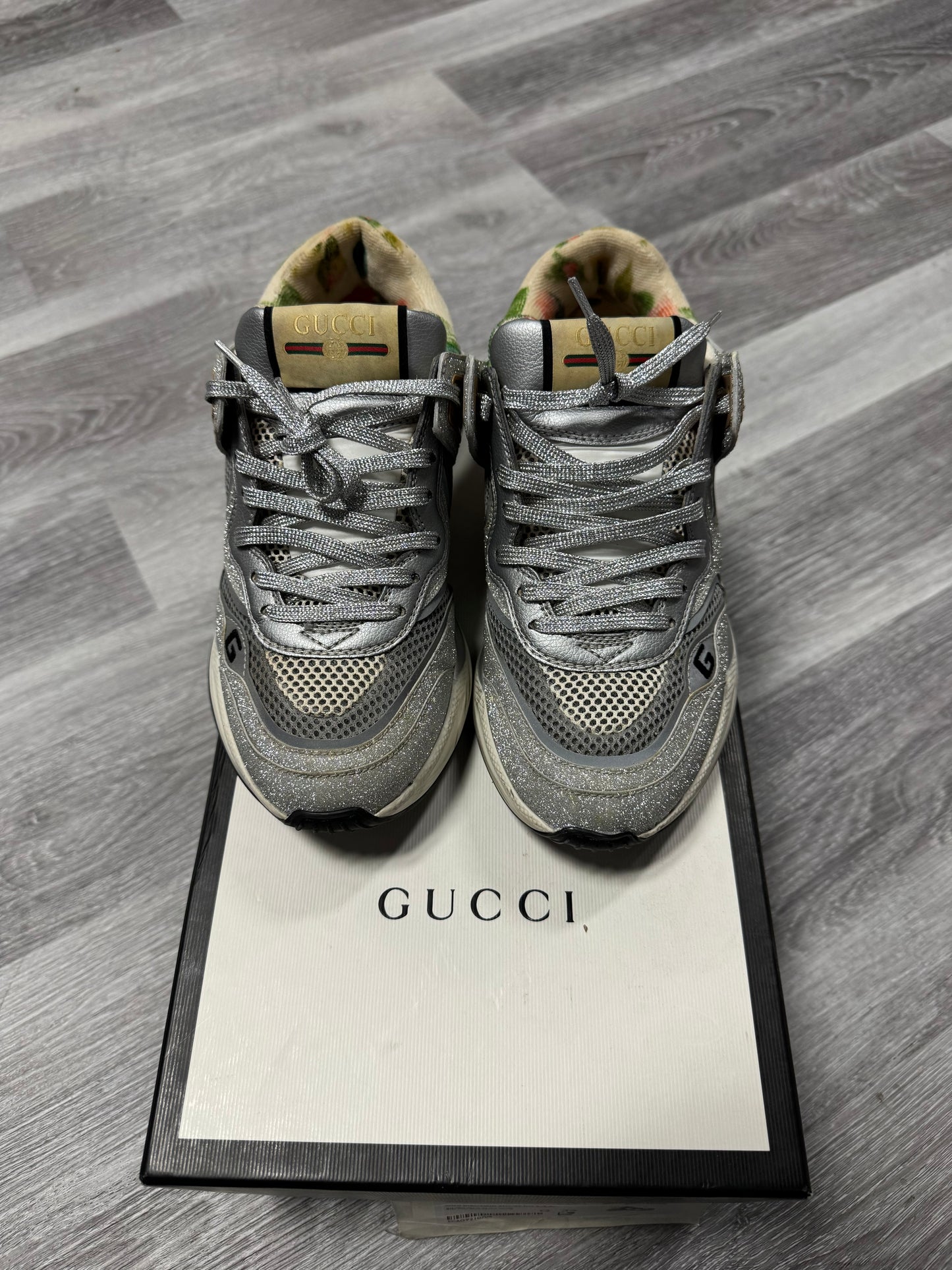 Gucci Ultrapace Glitter Sneaker / Preowned