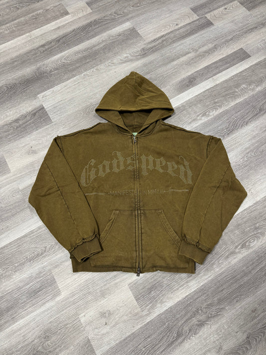 Godspeed Studded OG Logo Hoodie (Brolive Wash)