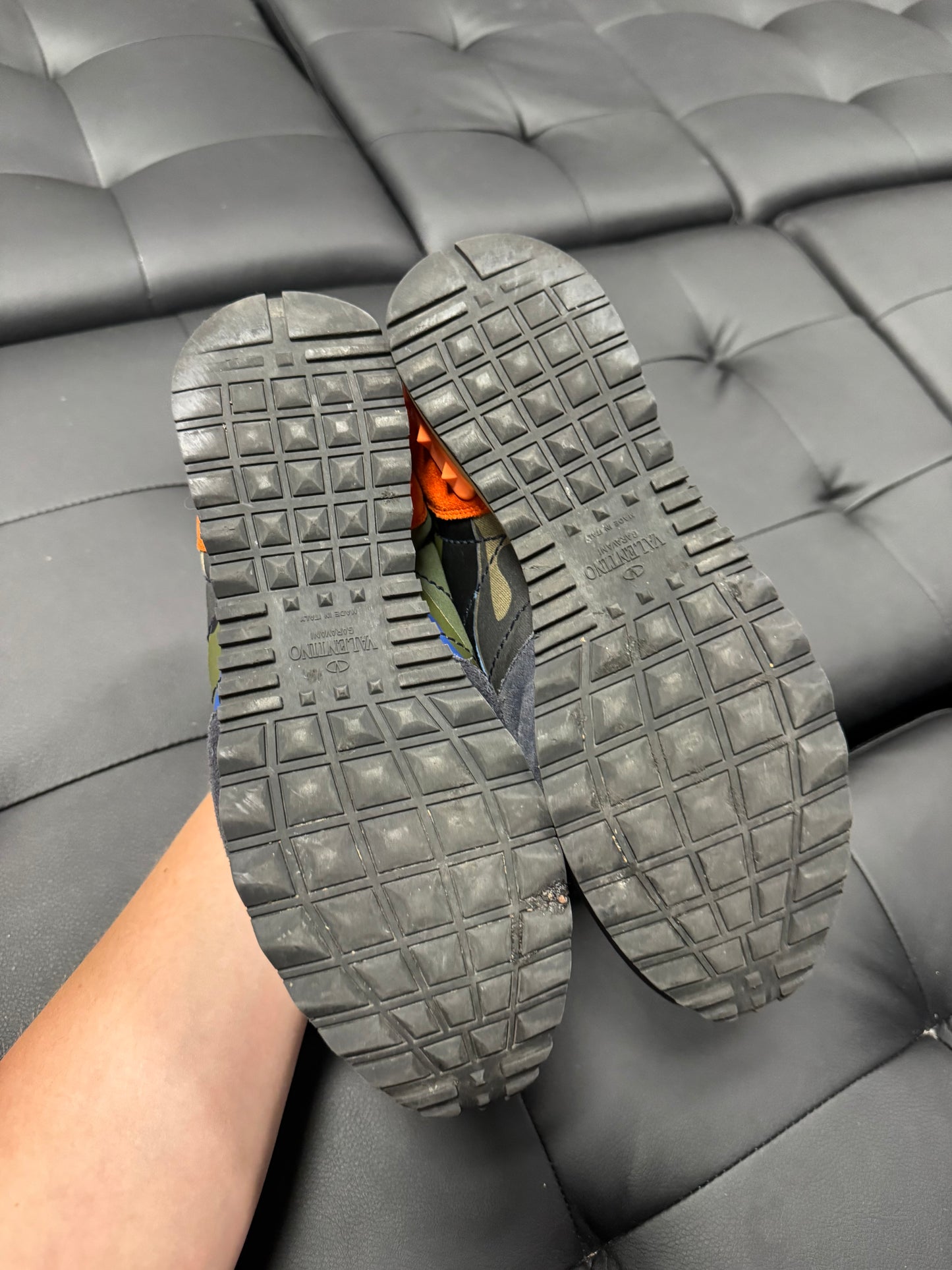 Valentino Garavani Green Camo Rockrunner / Preowned