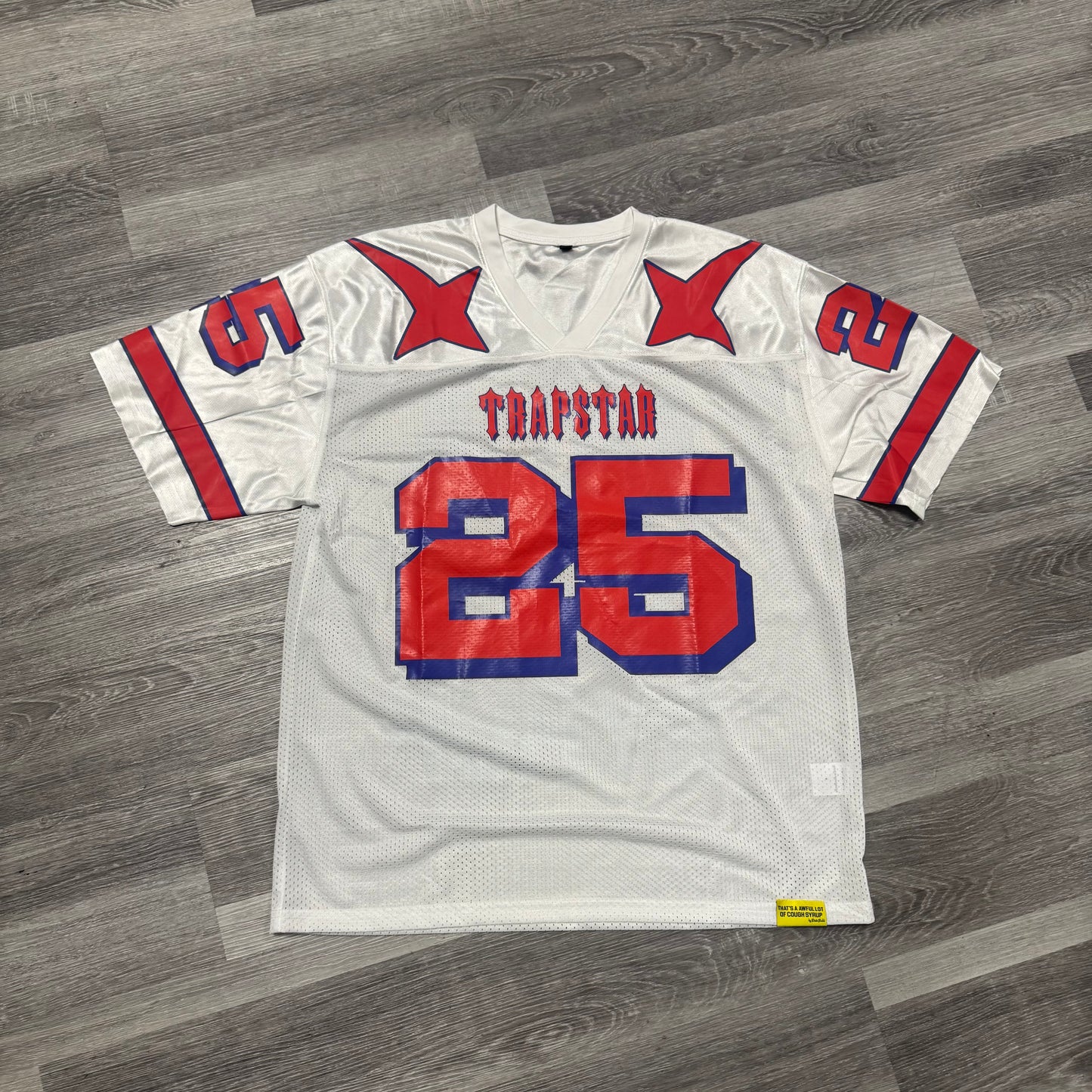 Thats a Awful Lot of Cough Syrup x Trapstar Football Jersey