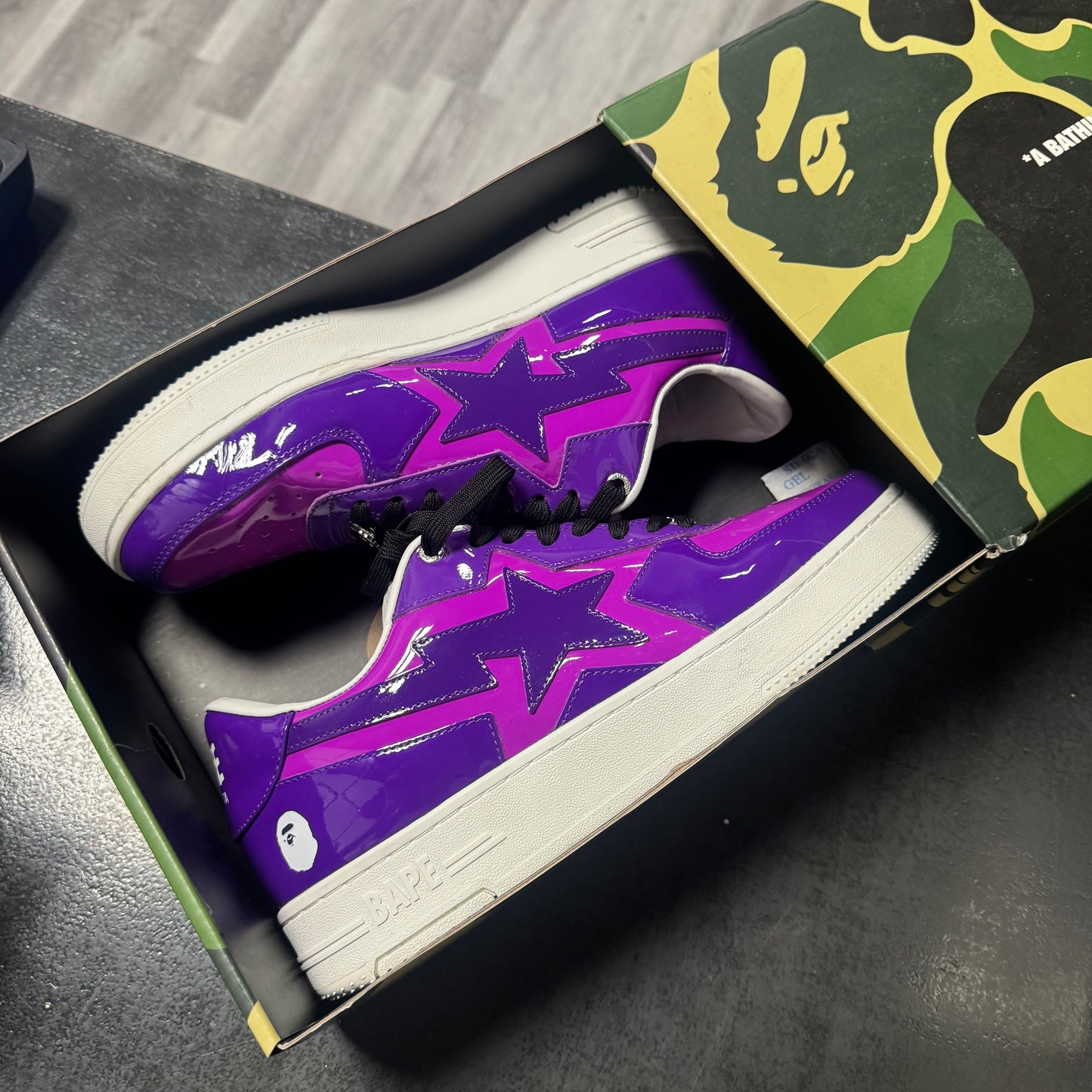 Bape Sta Icon Purple Patent / Preowned