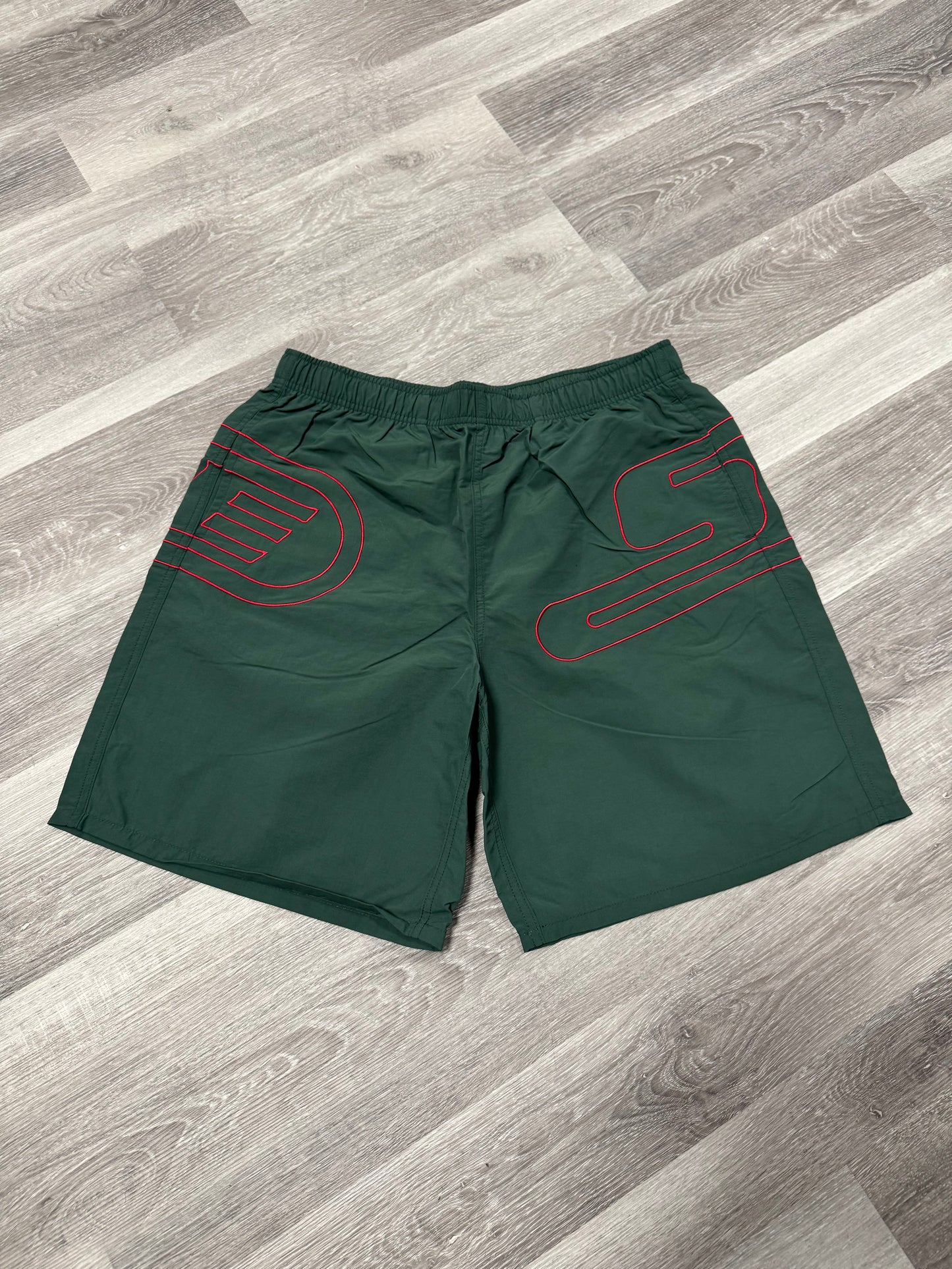 Supreme Big Logo Nylon Shorts (Green)