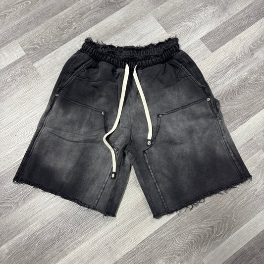 Godspeed Distressed Carpenter Shorts (Black Wash)