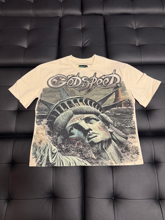 Godspeed Liberty v2 Tee (Bone)