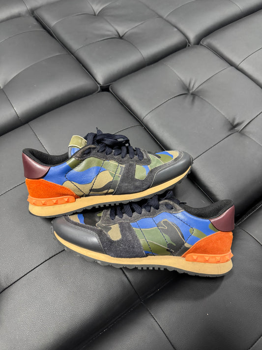 Valentino Garavani Green Camo Rockrunner / Preowned