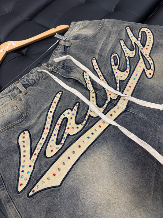 Valley Skittles Denim Shorts