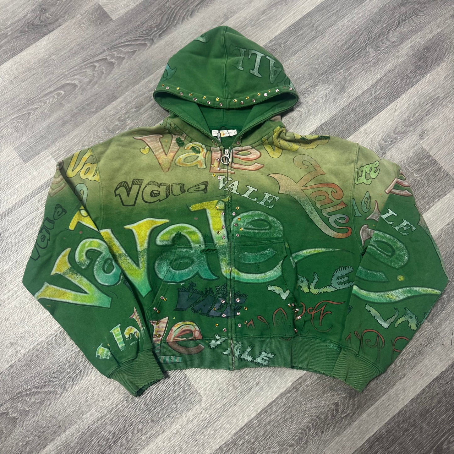 Valley Spearmint Zip Up Hoodie