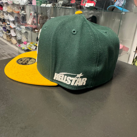 Hellstar Fitted Hat (Green/Yellow)