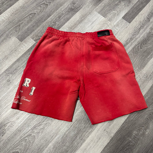 Amiri Collegiate Logo Sweat Shorts (Red)
