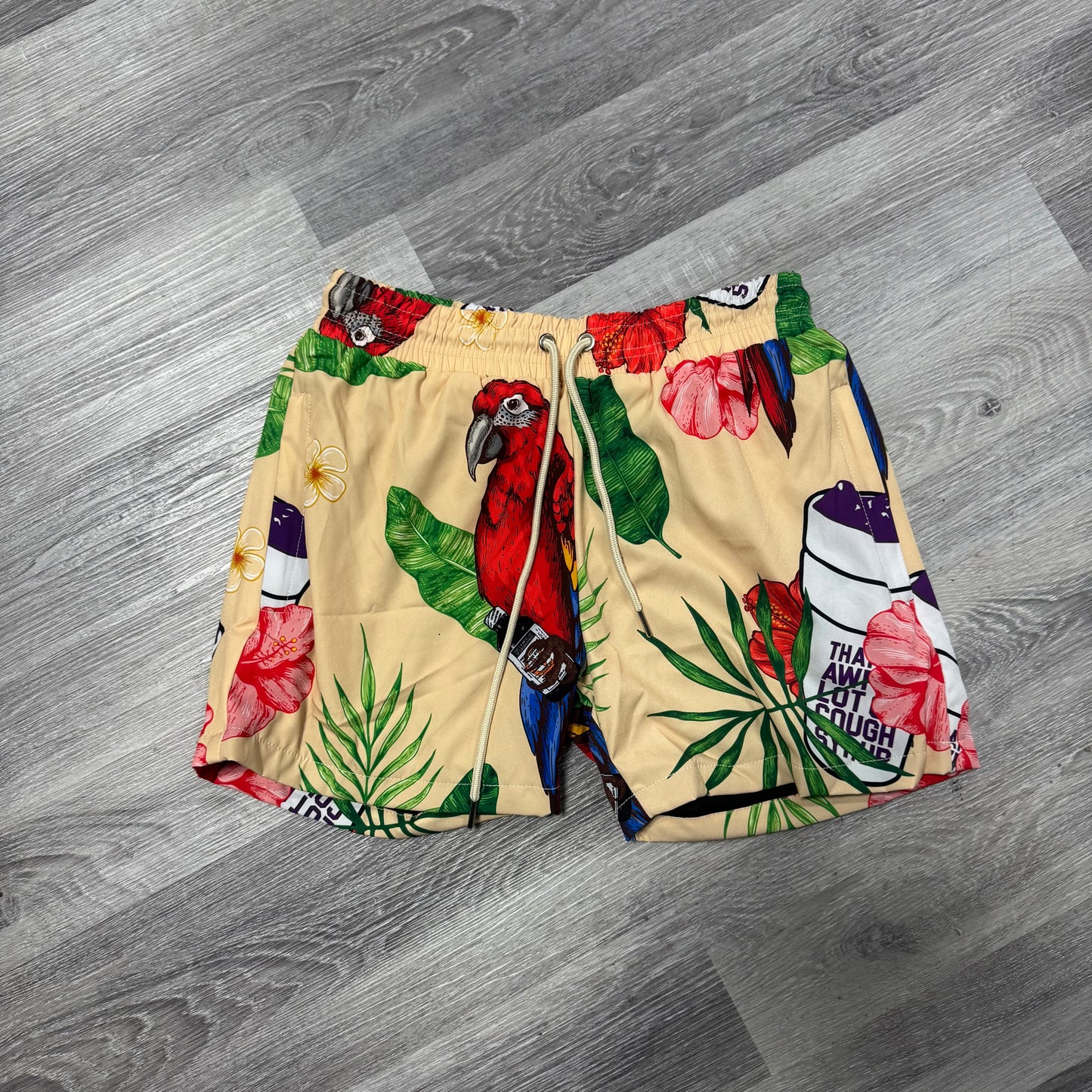 Thats a Awful Lot of Cough Syrup Hawaiian Shorts