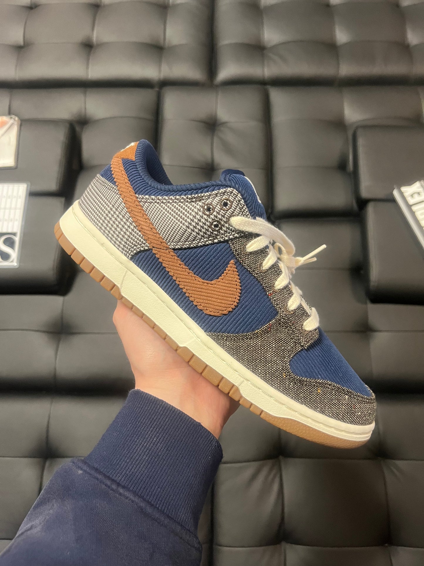 Dunk Low Tweed Midnight Navy Corduroy / Brand New
