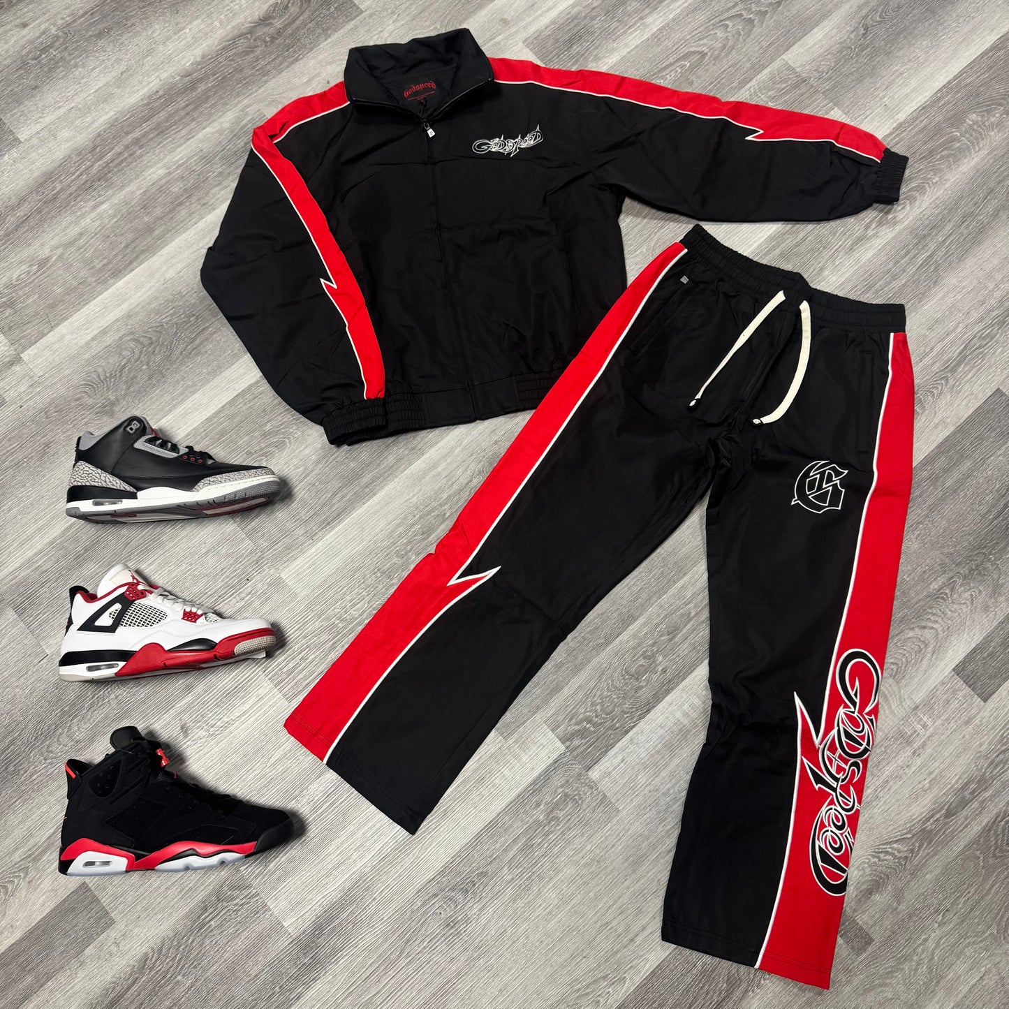 Godspeed GT Tracksuit (Black/Red)