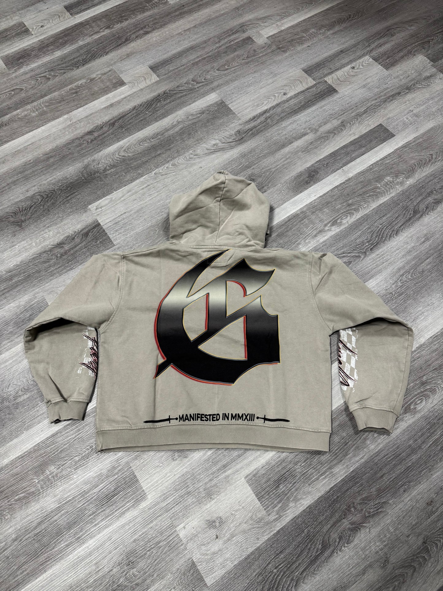 Godspeed Racer Hoodie (Stone Grey)