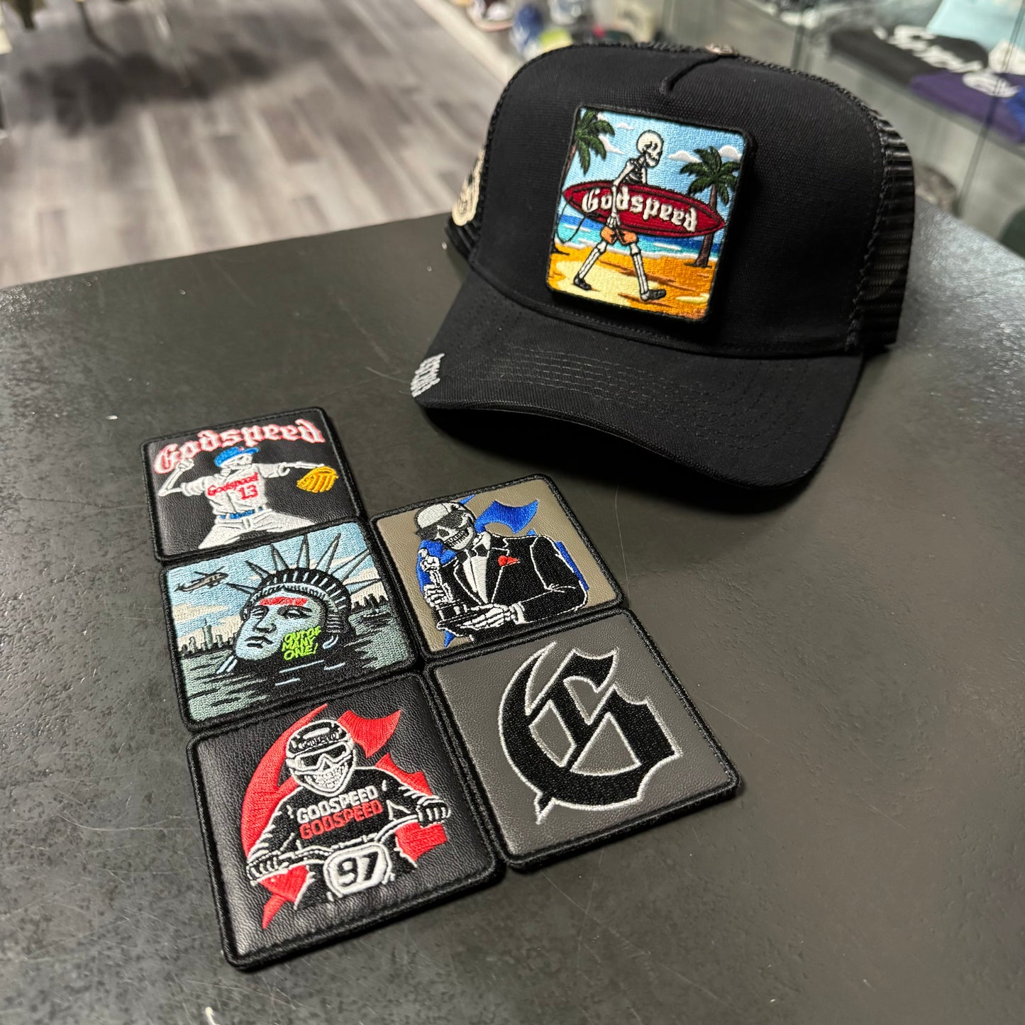 Godspeed Trucker Hat (Changable Patches)