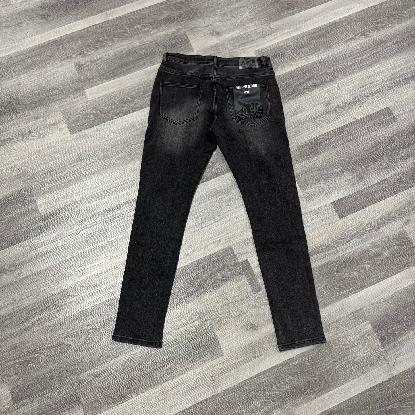 Reveer Black Wash Star Denim Jeans