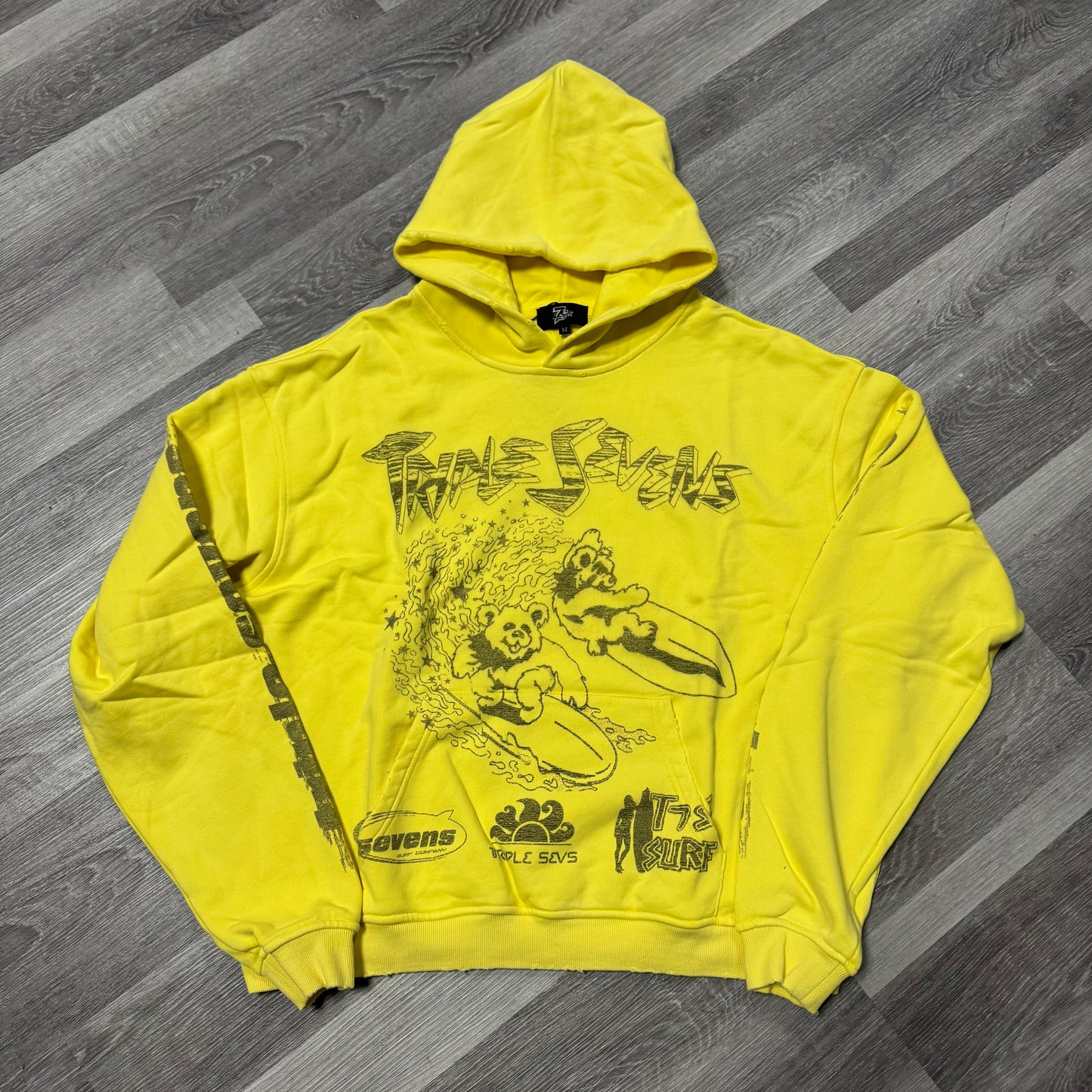Triple Sevens Surfs Up Hoodie (Yellow)
