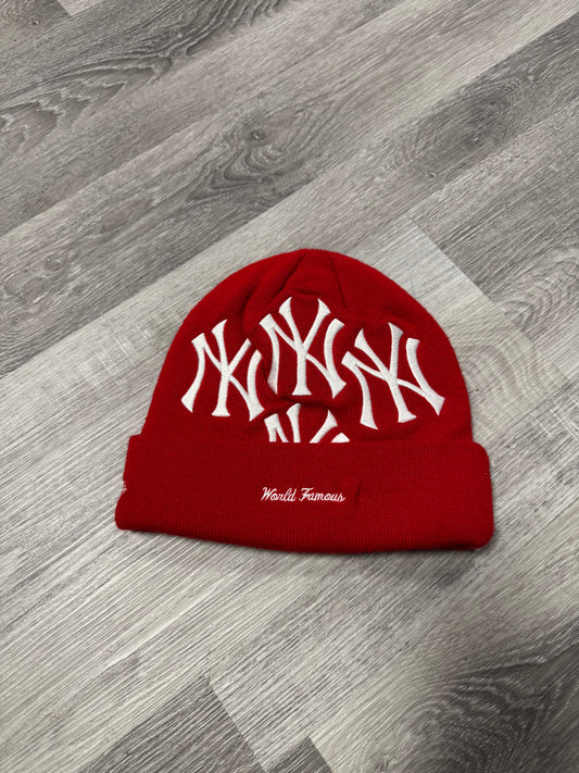 Supreme New York Yankees AOP Beanie (Red)