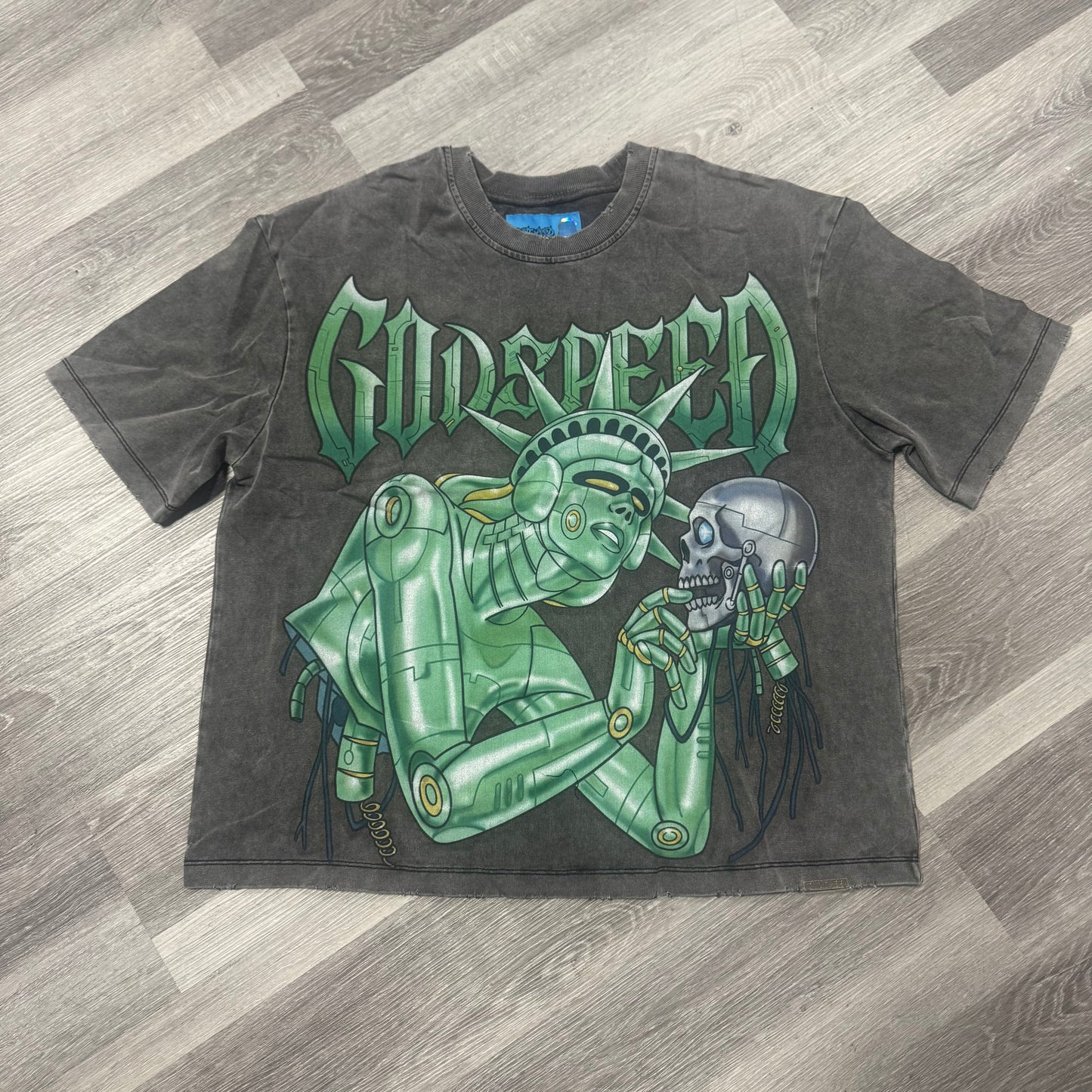 Godspeed Freedoms Protocol Tee (Grey Wash)