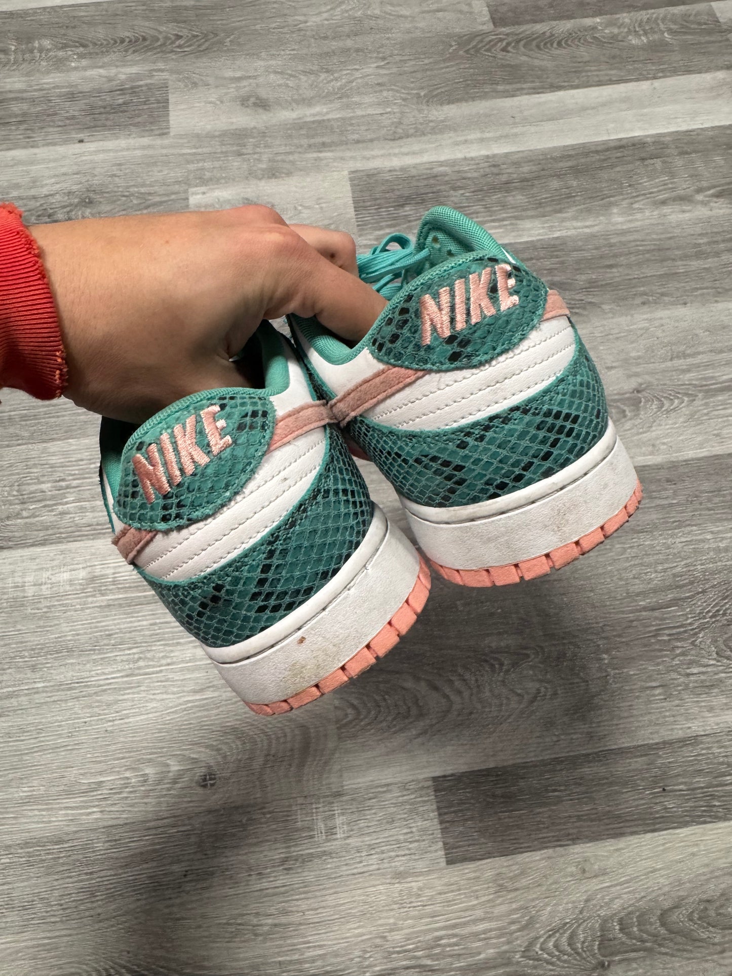 Dunk Low Snakeskin Washed Teal / Preowned