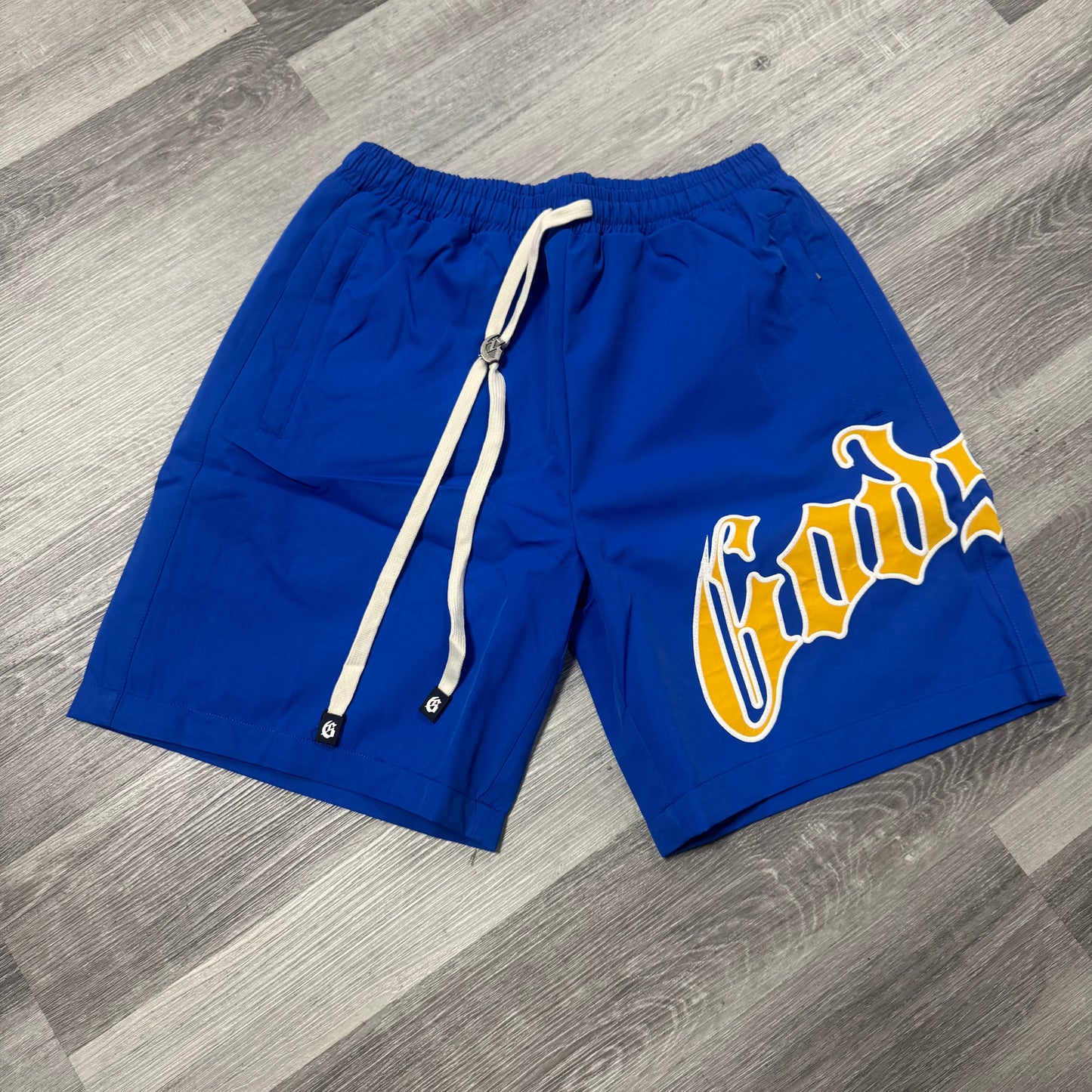 Godspeed OG Logo Nylon Short (Blue/Yellow)
