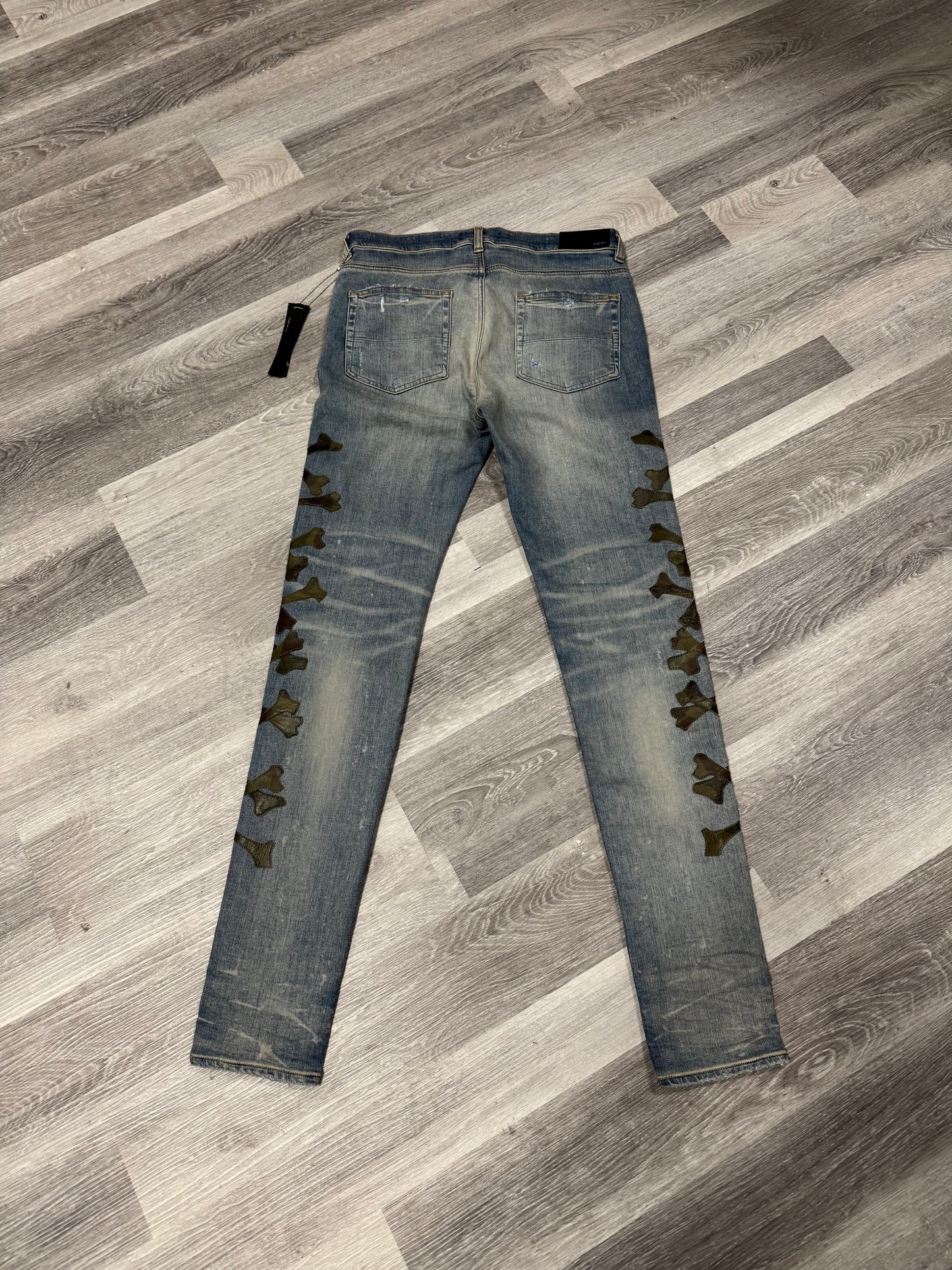 Amiri Camo Bone Denim Jeans