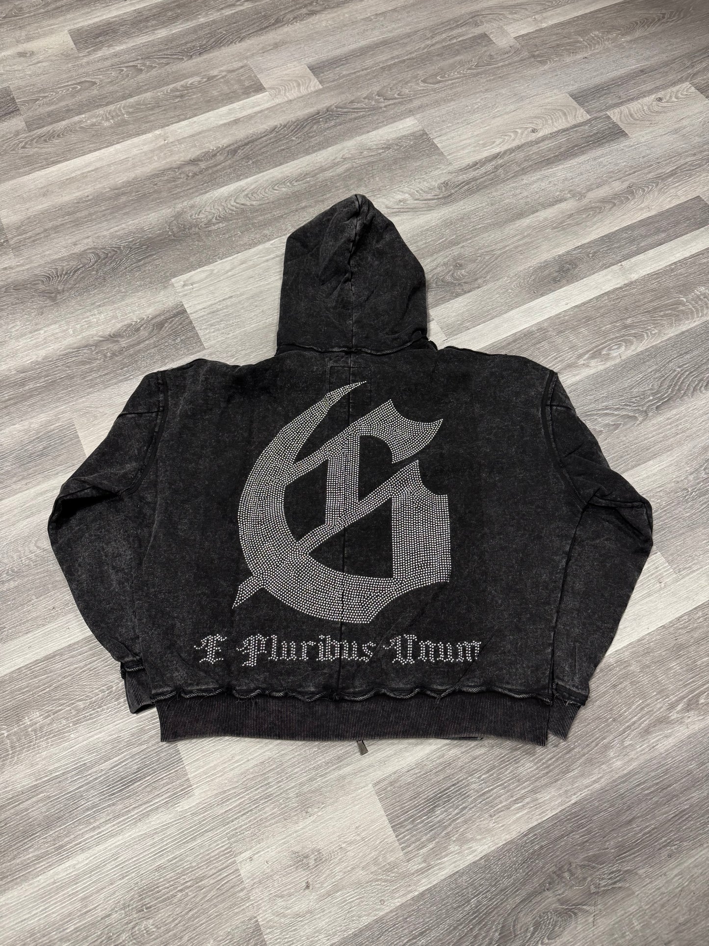 Godspeed Studded OG Logo Hoodie (Black Wash)