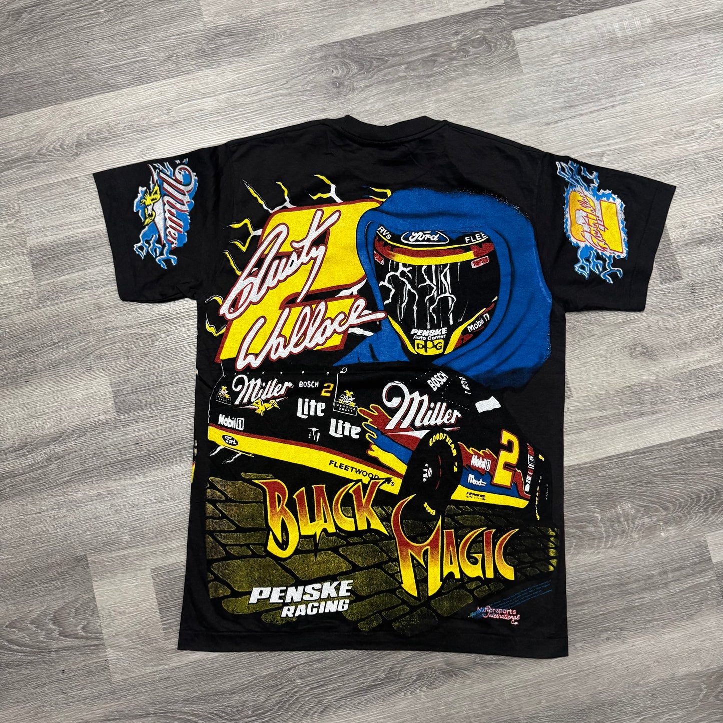Nascar Rusty Wallace Black Magic Graphic Tee