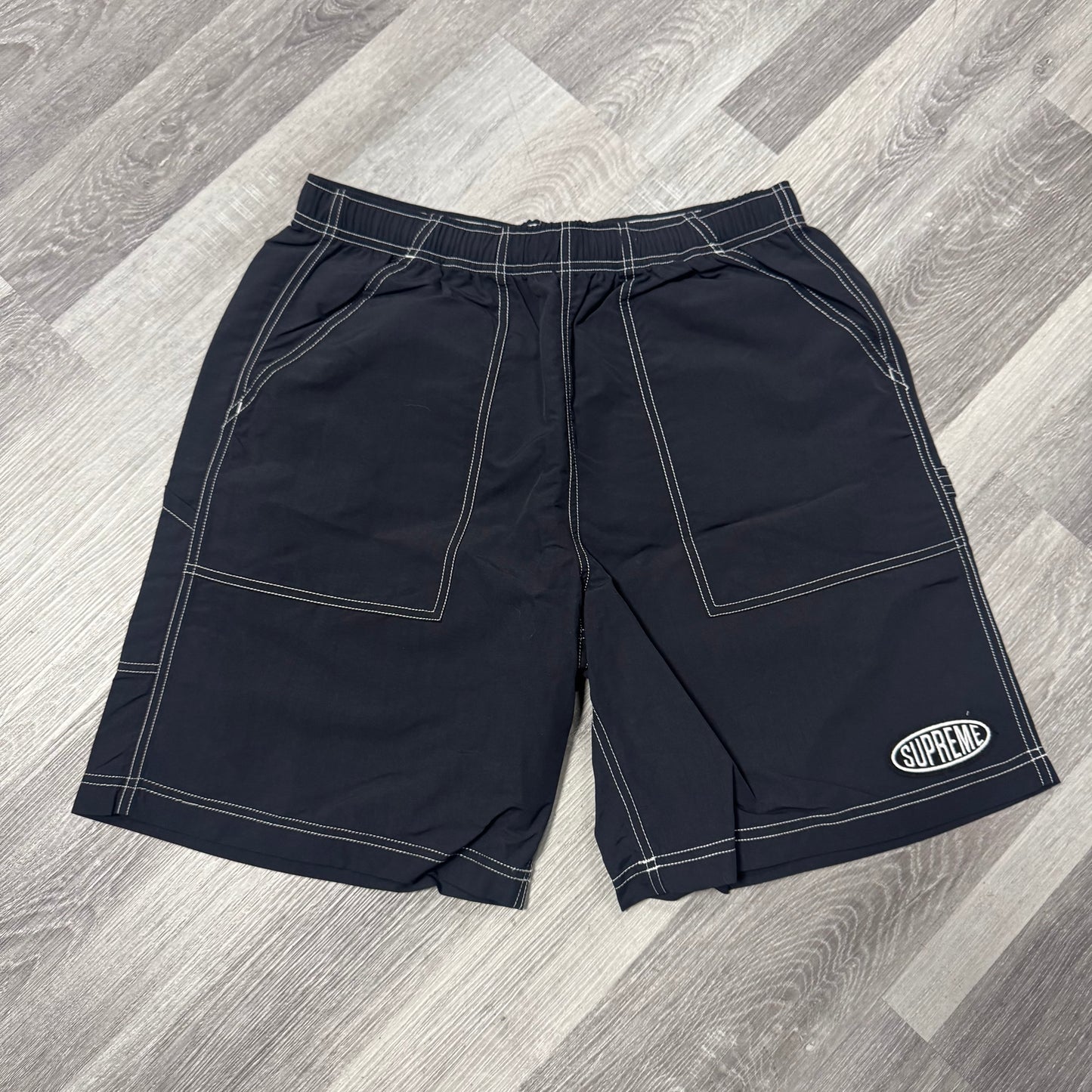 Supreme Nylon Painter Shorts (Black)
